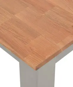 vidaXL Dining Table 180x90x74 cm Solid Oak Wood