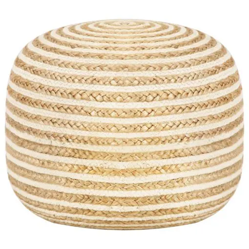 vidaXL Handmade Pouffe 45×30 cm Jute