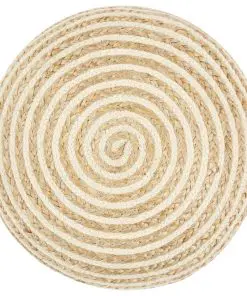 vidaXL Handmade Pouffe 45×30 cm Jute