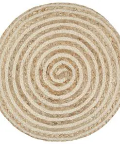 vidaXL Handmade Pouffe 40×45 cm Jute