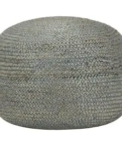 vidaXL Handmade Pouffe Olive Green 45×30 cm Jute