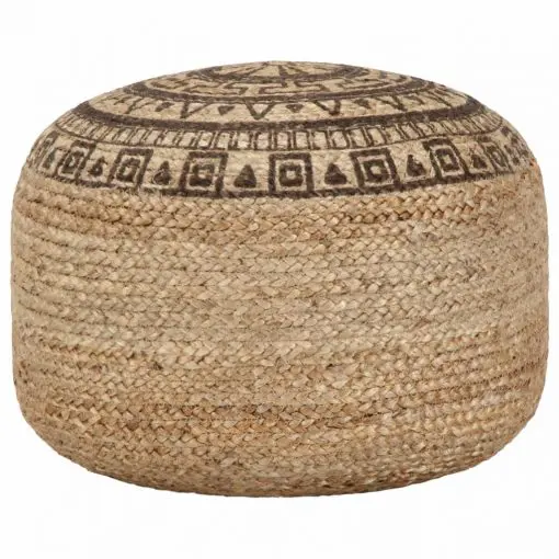 vidaXL Handmade Pouffe Brown 45×30 cm Jute