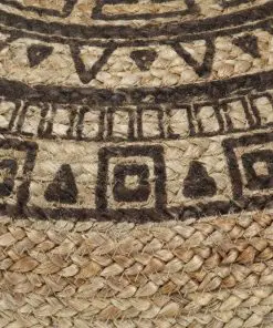 vidaXL Handmade Pouffe Brown 45×30 cm Jute