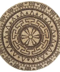 vidaXL Handmade Pouffe Brown 45×30 cm Jute