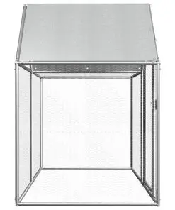 vidaXL Chicken Coop 2x1x1.5 m Galvanised Steel