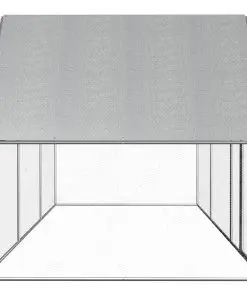 vidaXL Chicken Coop 6x2x2 m Galvanised Steel