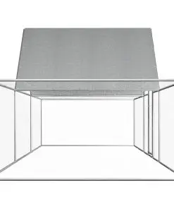 vidaXL Chicken Coop 6x2x2 m Galvanised Steel