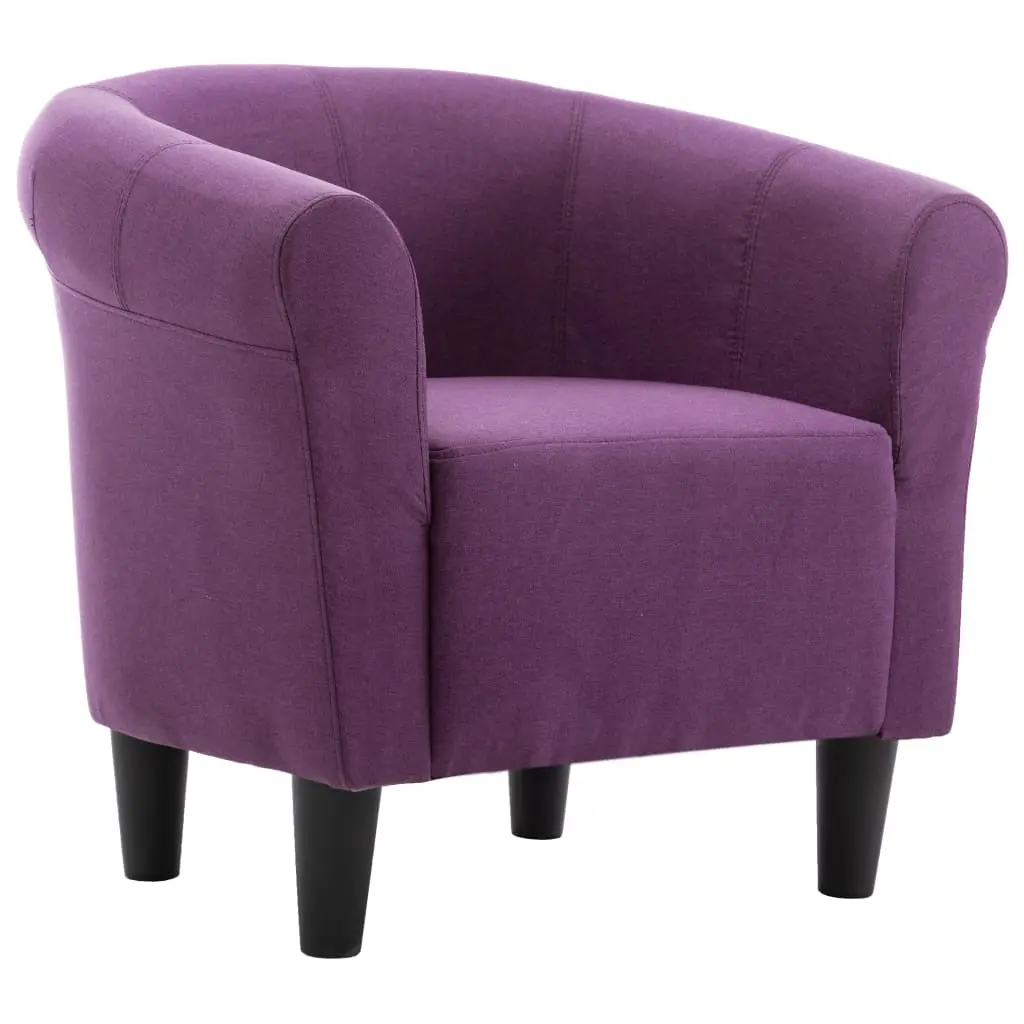 vidaXL Armchair Purple Fabric