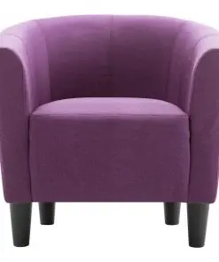 vidaXL Armchair Purple Fabric