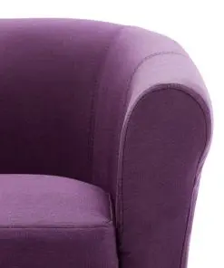 vidaXL Armchair Purple Fabric