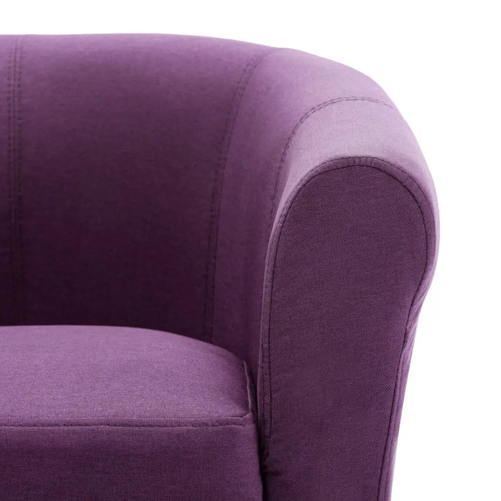 vidaXL Armchair Purple Fabric