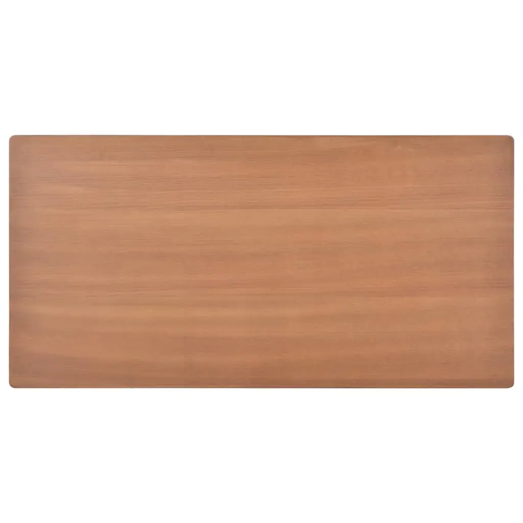 vidaXL Dining Table Brown 120x60x73 cm Solid Plywood Steel