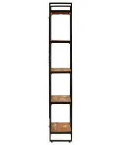 vidaXL 5-Tier Bookcase 60x30x180 cm Solid Reclaimed Wood