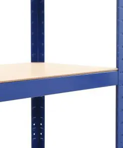 vidaXL Storage Shelves 2 pcs Blue 80x40x160 cm Steel and MDF