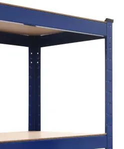 vidaXL Storage Shelves 2 pcs Blue 80x40x180 cm Steel and MDF