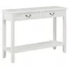 vidaXL Console Table White 110x35x80 cm Wood