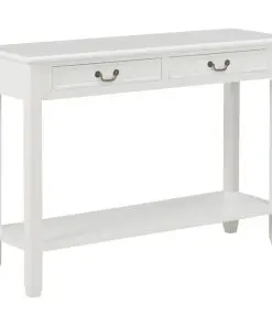 vidaXL Console Table White 110x35x80 cm Wood