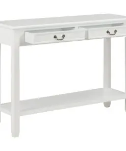 vidaXL Console Table White 110x35x80 cm Wood