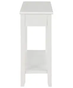 vidaXL Console Table White 110x35x80 cm Wood
