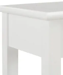 vidaXL Console Table White 110x35x80 cm Wood