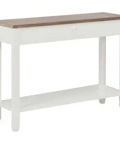 vidaXL Console Table White 110x35x80 cm Wood