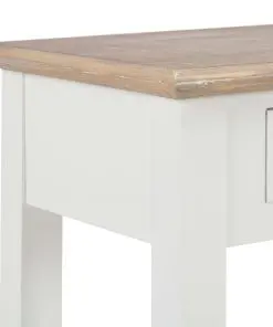 vidaXL Console Table White 110x35x80 cm Wood