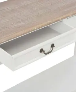 vidaXL Console Table White 110x35x80 cm Wood
