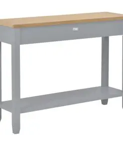 vidaXL Console Table Grey 110x35x80 cm Wood