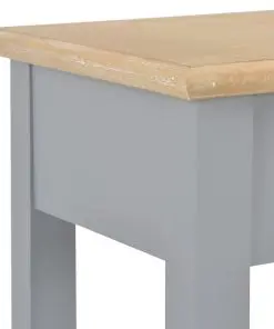 vidaXL Console Table Grey 110x35x80 cm Wood