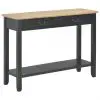 vidaXL Console Table Black 110x35x80 cm Wood