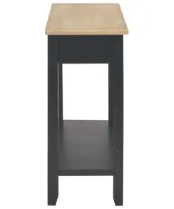 vidaXL Console Table Black 110x35x80 cm Wood