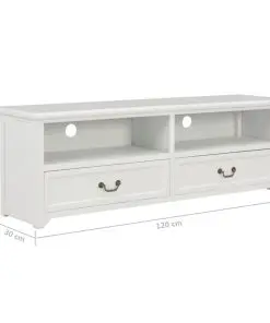 vidaXL TV Cabinet White 120x30x40 cm Wood