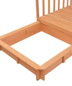 vidaXL Kids Playhouse with Sandbox Fir Wood Blue UV50