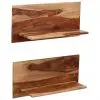 vidaXL Wall Shelves 2 pcs 58x26x20 cm Solid Sheesham Wood