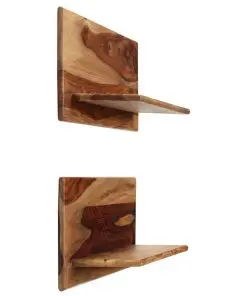vidaXL Wall Shelves 2 pcs 58x26x20 cm Solid Sheesham Wood
