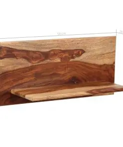 vidaXL Wall Shelves 2 pcs 58x26x20 cm Solid Sheesham Wood
