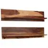 vidaXL Wall Shelves 2 pcs 118x26x20 cm Solid Sheesham Wood
