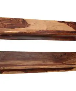 vidaXL Wall Shelves 2 pcs 118x26x20 cm Solid Sheesham Wood