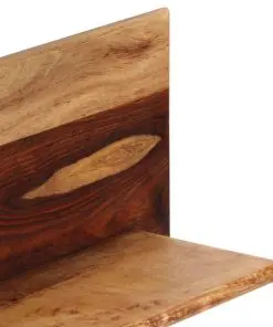 vidaXL Wall Shelves 2 pcs 118x26x20 cm Solid Sheesham Wood