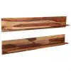 vidaXL Wall Shelves 2 pcs 169x26x20 cm Solid Sheesham Wood