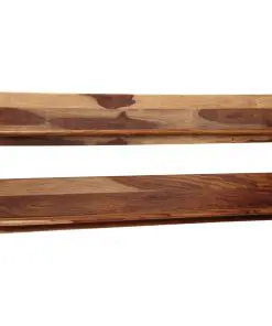 vidaXL Wall Shelves 2 pcs 169x26x20 cm Solid Sheesham Wood