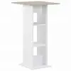 vidaXL Bar Table White 60x60x110 cm