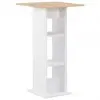 vidaXL Bar Table White 60x60x110 cm