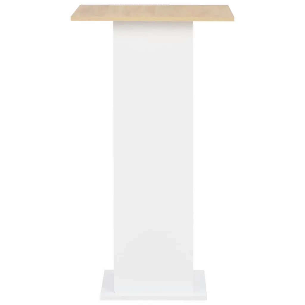 vidaXL Bar Table White 60x60x110 cm