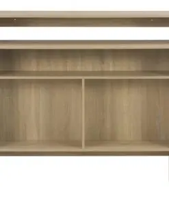 vidaXL Bar Table with 2 Table Tops Oak 130x40x120 cm