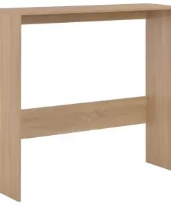 vidaXL Bar Table with 2 Table Tops Oak 130x40x120 cm