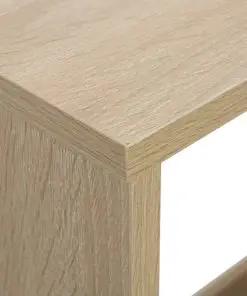 vidaXL Bar Table with 2 Table Tops Oak 130x40x120 cm