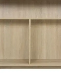 vidaXL Bar Table with 2 Table Tops Oak 130x40x120 cm