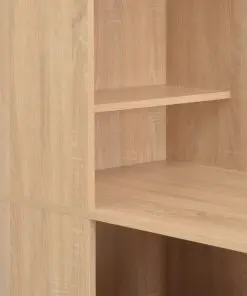 vidaXL Bar Table with Cabinet Oak 115x59x200 cm
