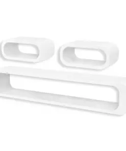 vidaXL Wall Cube Shelves 6 pcs White